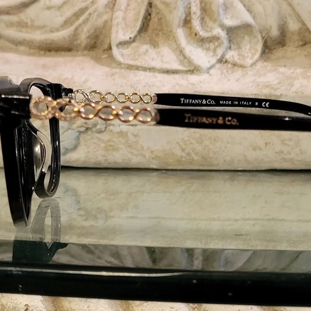Tiffany & Company Infinity TF2120 Crystal Eyeglasses Luxury Frames NAM#492